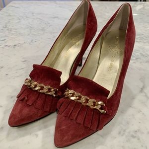 Ivanka Trump Purple Suede Pumps